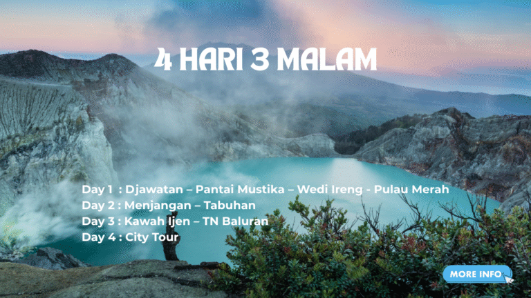 Paket Wisata Banyuwangi 4 Hari 3 Malam | Teman Jalan Nusantara